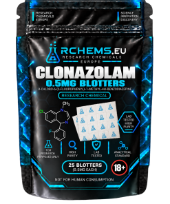 Clonazolam 0.5mg blotters chemical research reference