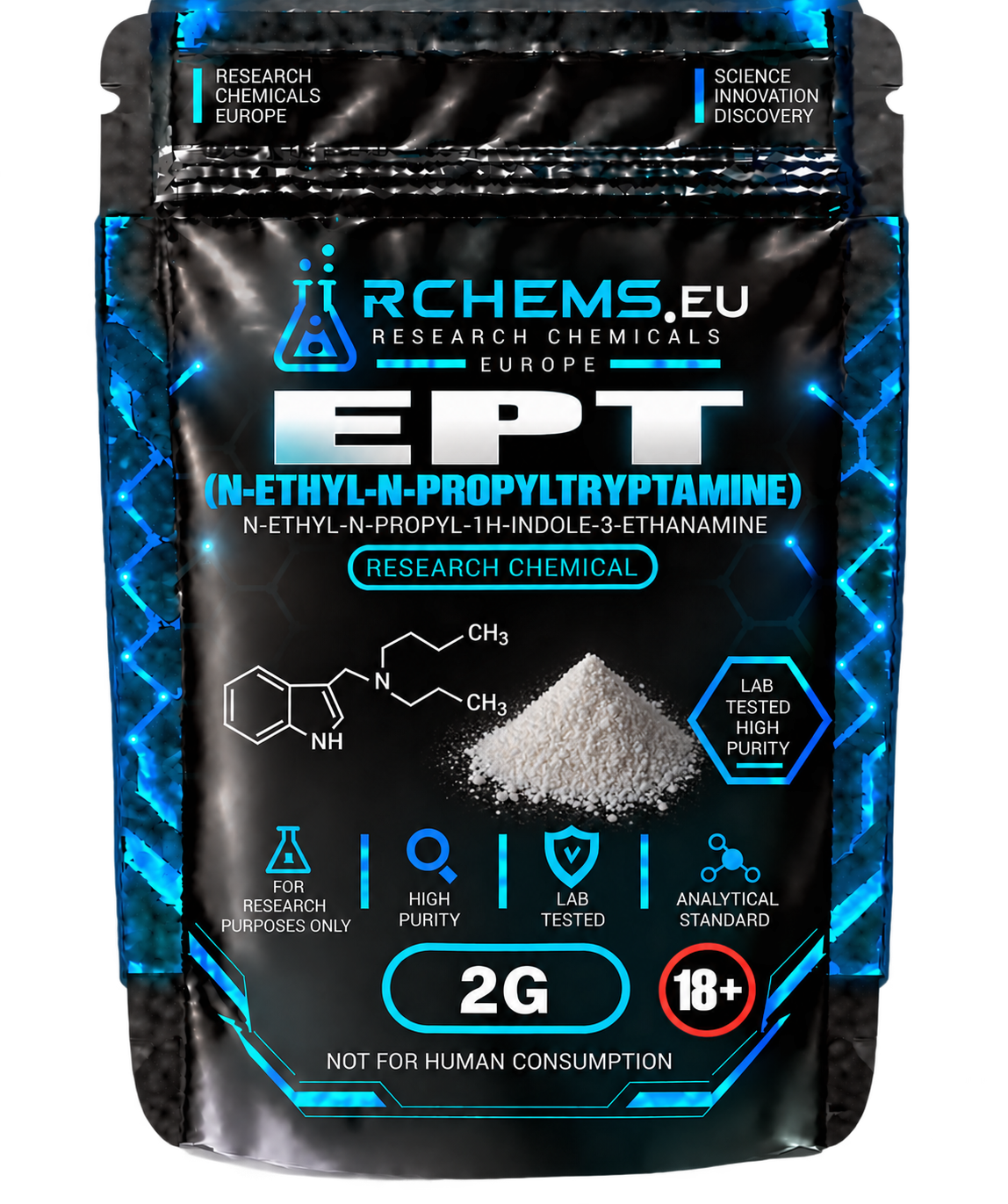 EPT Ethylpropyltryptamine Research Chemical Container