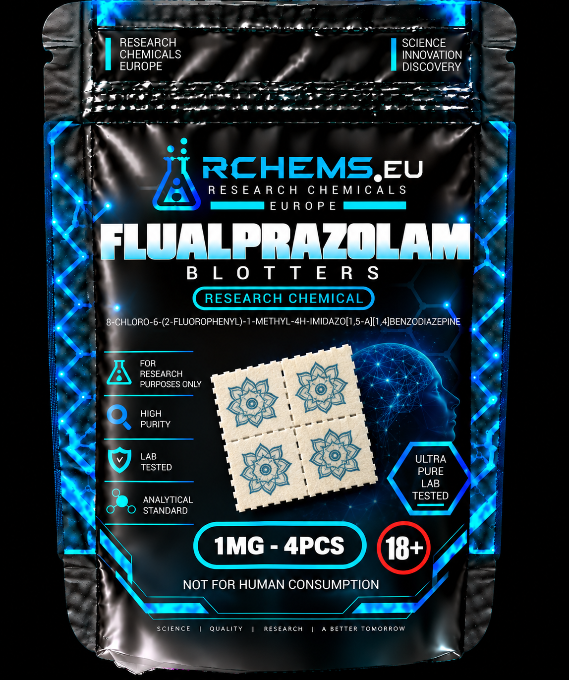 Flualprazolam 1mg Blotters Research Chemical Sample Pack