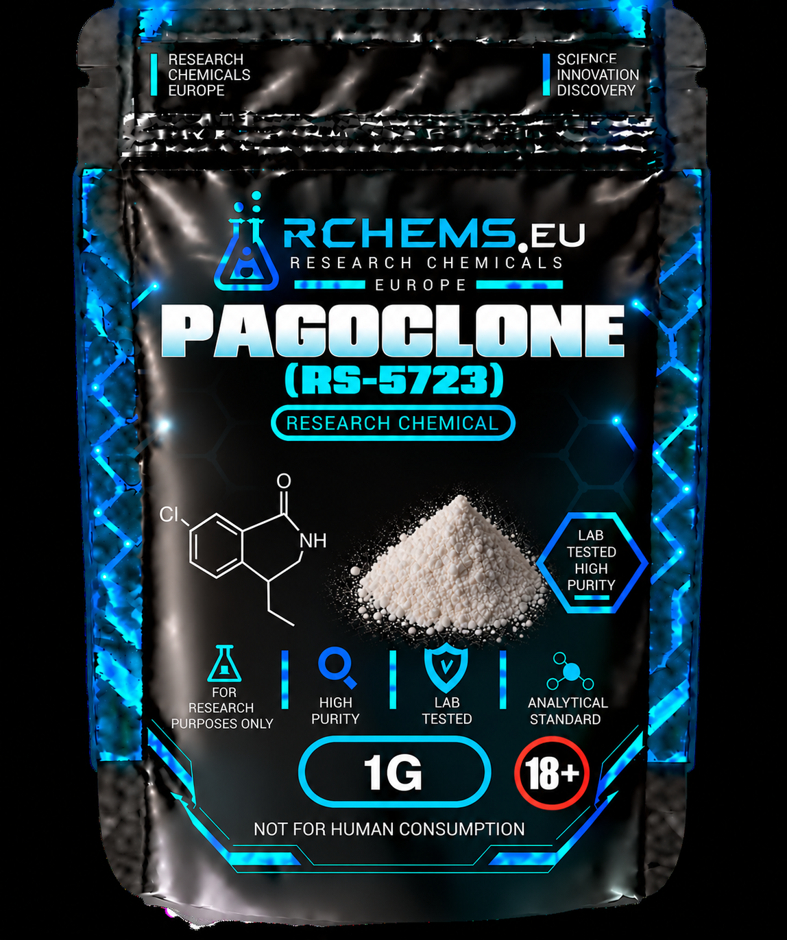Pagoclone Research Chemical Analytical Container